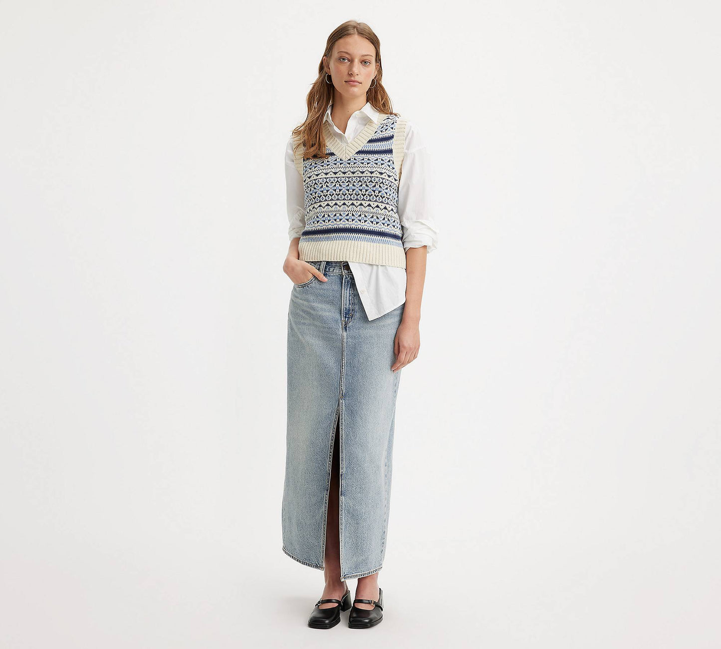 Levi's Ankle Length Column Skirt