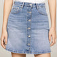 Tommy Jeans Button-Thru A-Line Denim Skirt