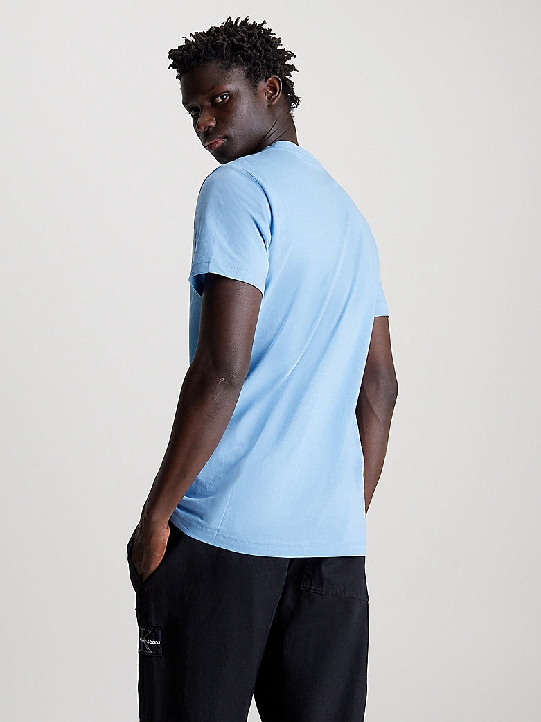 Calvin Klein Monogram Badge Tee Dusk Blue