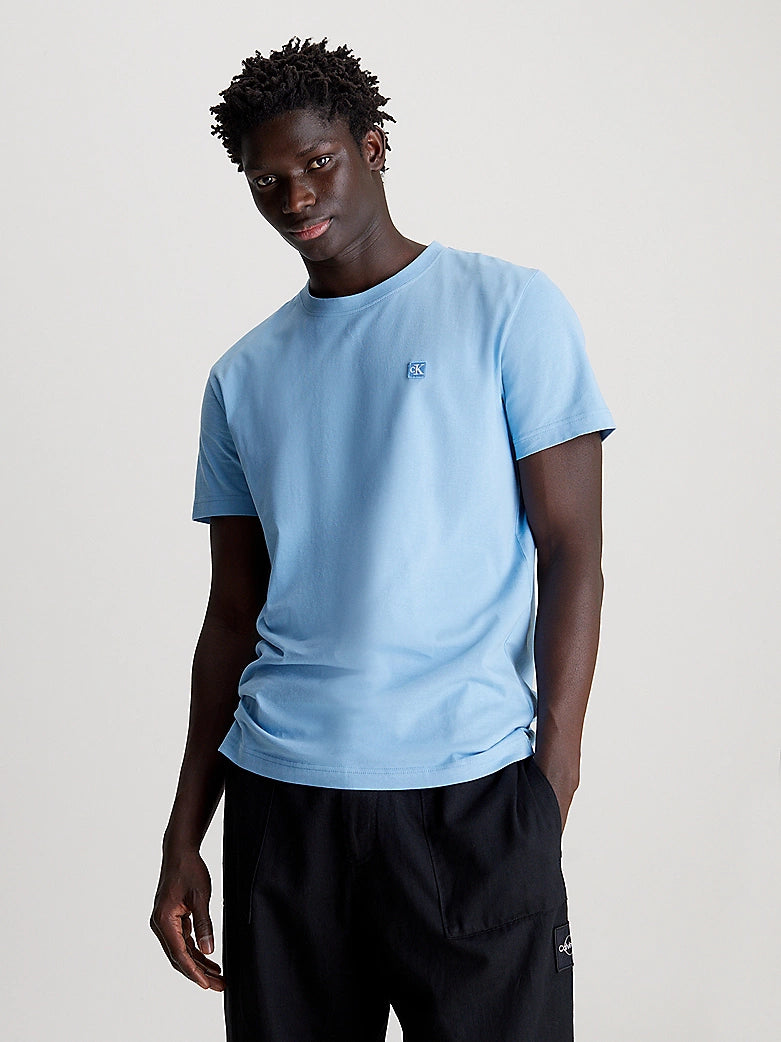 Calvin Klein Monogram Badge Tee Dusk Blue