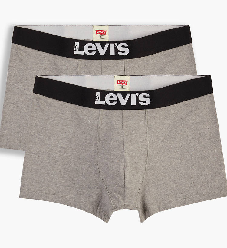 Levi's 2 Pack Trunks Mid Grey Melange