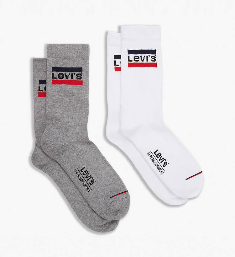 Levi's Sportswear Sock White/Grey