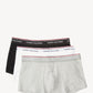 Tommy Hilfiger 3 Pack Repeat Logo Trunks Black/Grey/White