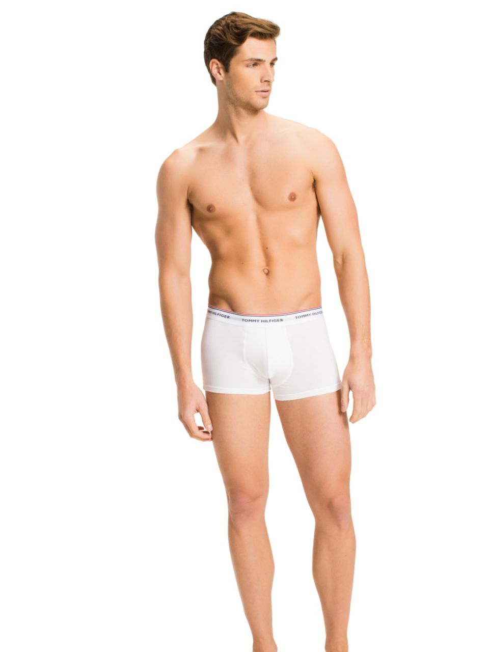 Tommy Hilfiger 3 Pack Repeat Logo Trunks Black/Grey/White