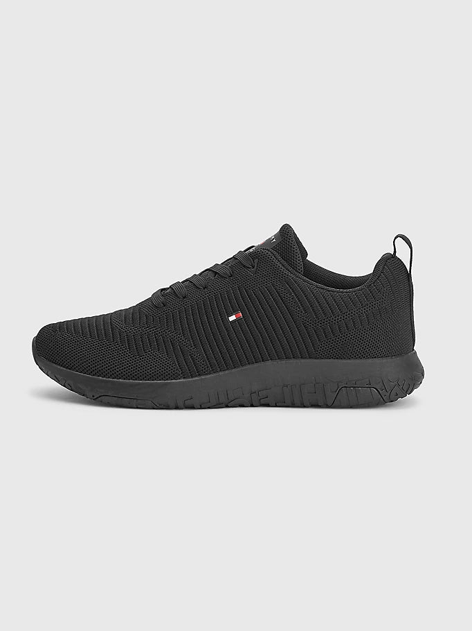 Tommy Jeans Corporate Knit Ribbed Runner Black