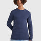 Tommy Jeans Long Sleeved Ribbed Tee Navy