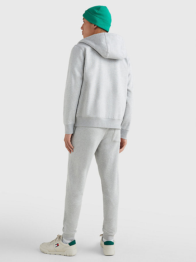 Tommy Jeans Zip Thru Hoodie Light Grey