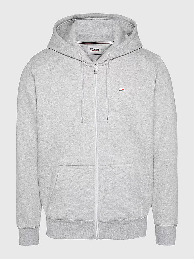 Tommy Jeans Zip Thru Hoodie Light Grey