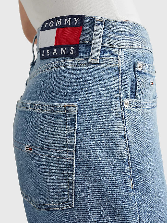 Tommy Jeans Harper High Rise Straight Ripped Denim Light