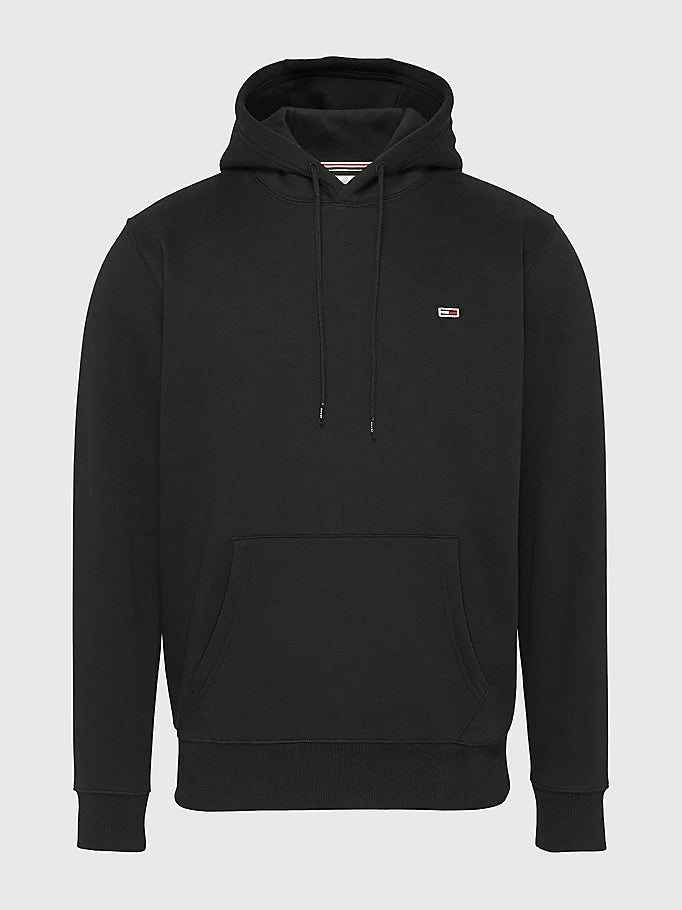 Tommy Jeans Flag Patch Hoodie Black