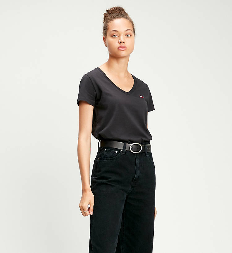 Levi's Perfect V Neck Tee Black