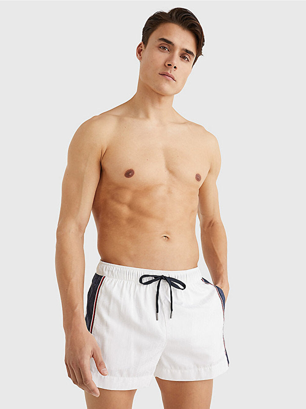 Tommy Hilfiger Short Length Monogram Swimmer White