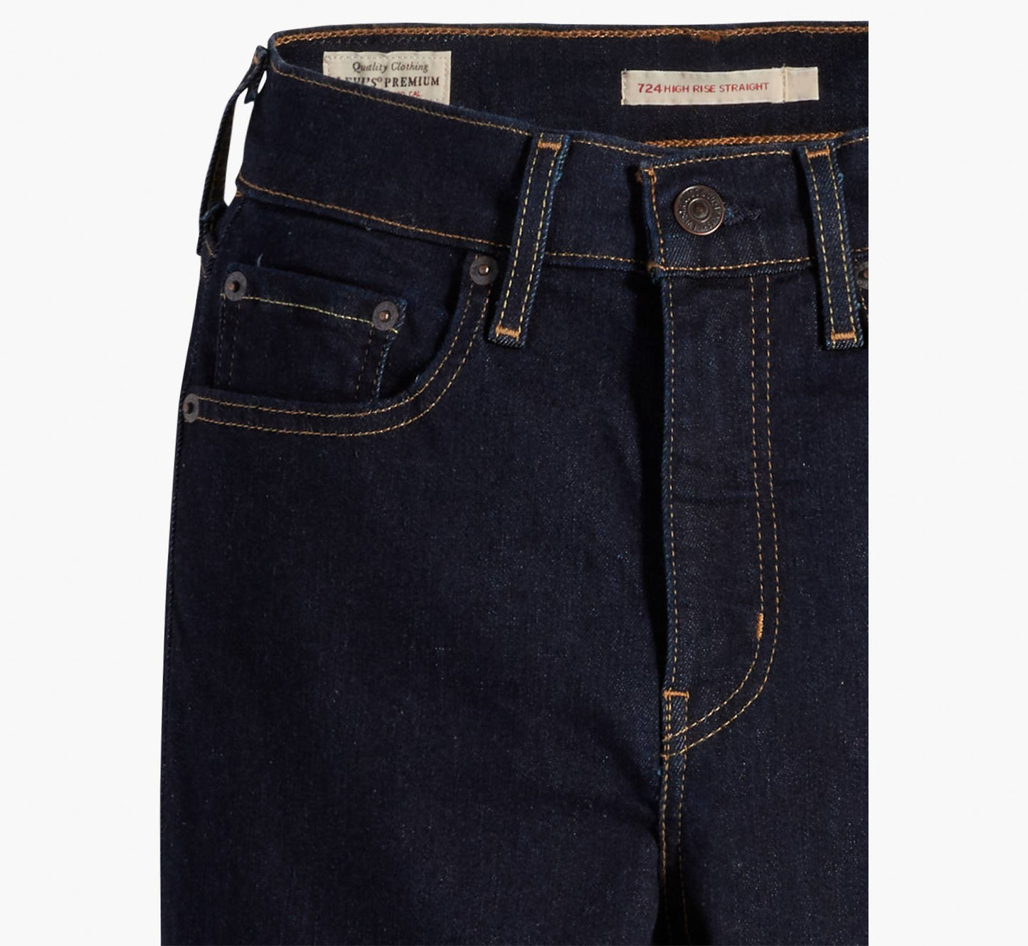 Levi's 724 High Rise Straight Blue Wave Rinse