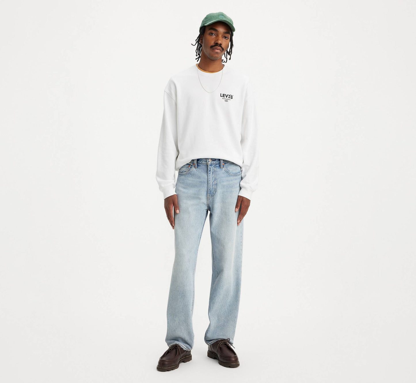 Levi's 568 Loose Straight Baby Blue Essential