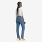Levi's 712 High Rise Straight Blue Wave Mid