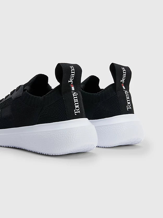Tommy Jeans Knitted Trainer Black
