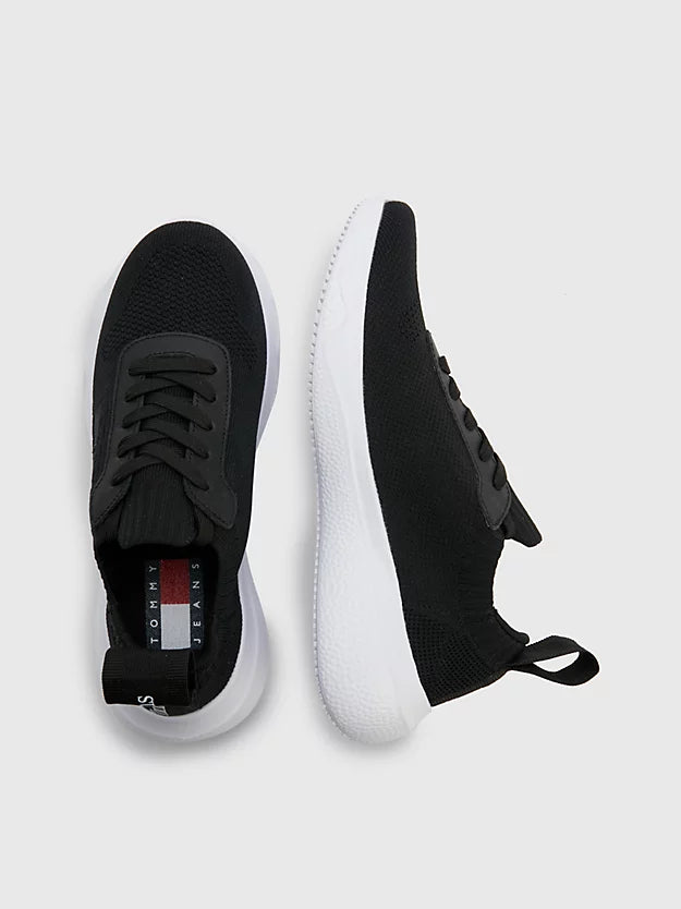 Tommy Jeans Knitted Trainer Black