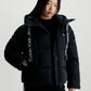 Calvin Klein Logo Tape Short Puffer Jacket Black
