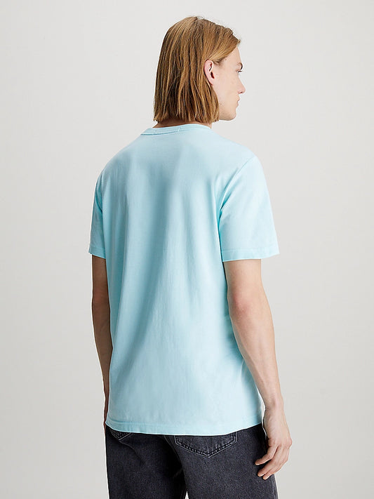Calvin Klein Mongram Badge Tee Blue Tint