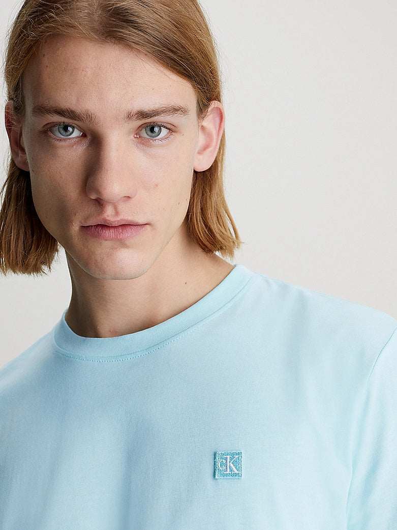 Calvin Klein Mongram Badge Tee Blue Tint