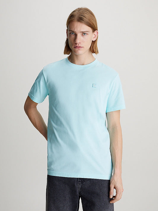 Calvin Klein Mongram Badge Tee Blue Tint