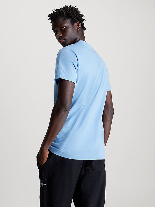 Calvin Klein Monogram Badge Tee Dusk Blue