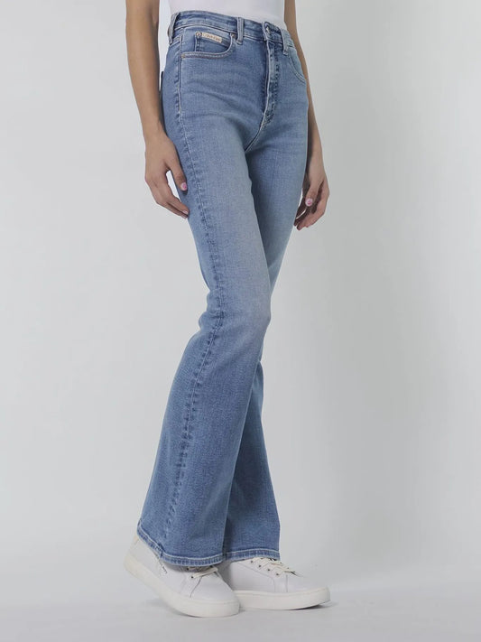 Calvin Klein Jeans High Rise Skinny Bootcut Light Denim