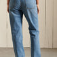 Superdry High Rise Straight Ludlow Blue Stone