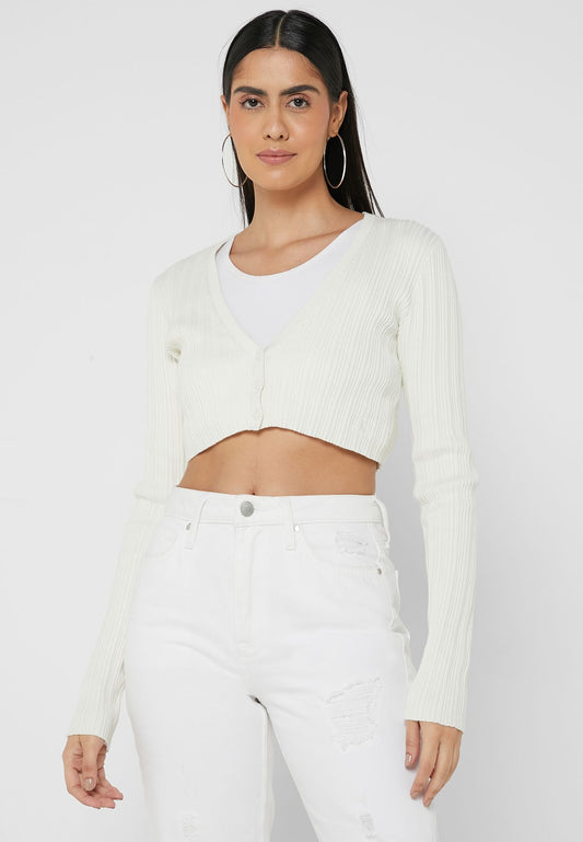 Calvin Klein Knitted Crop Cardigan