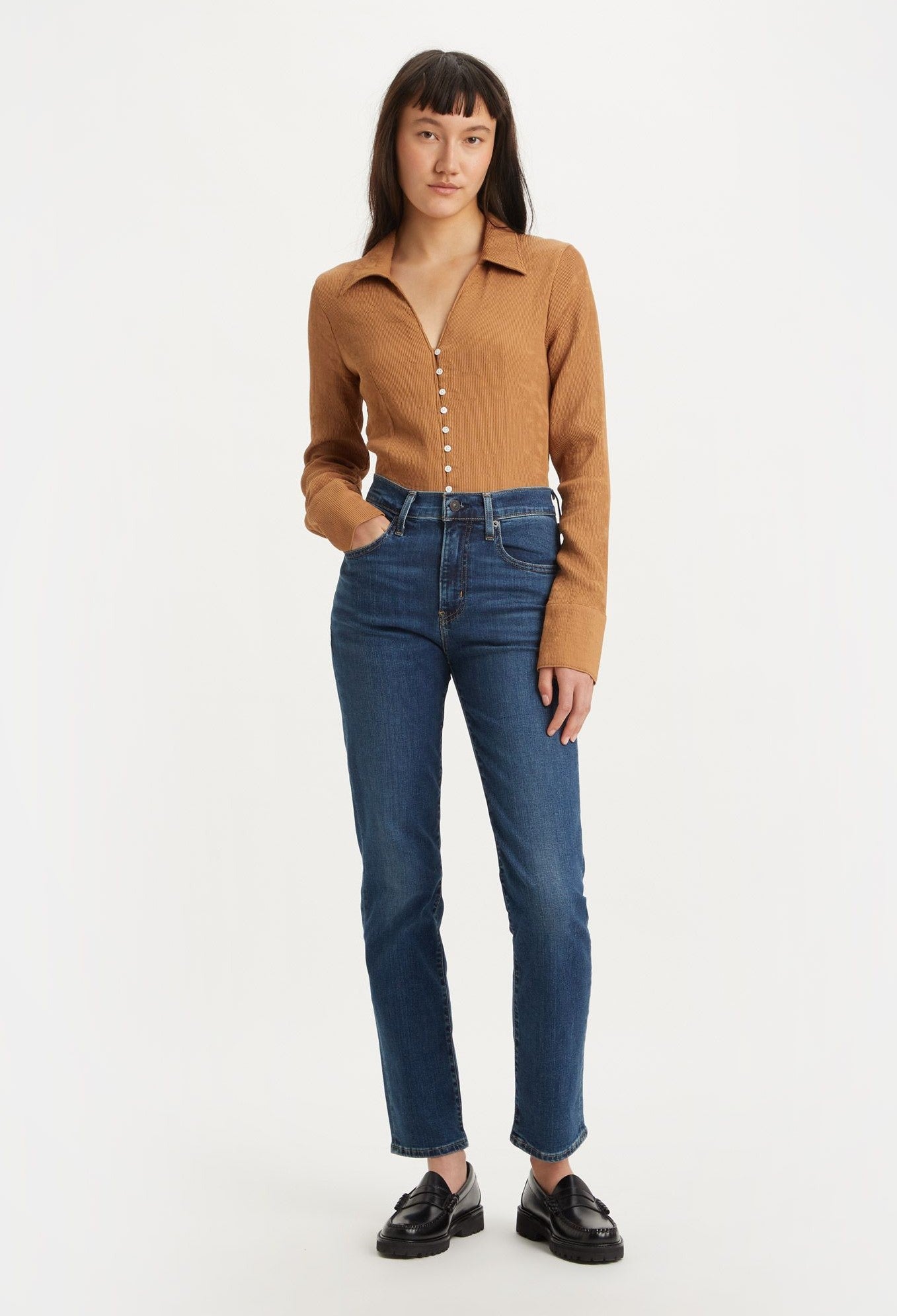 Levi's 724 High Rise Straight Blue Wave