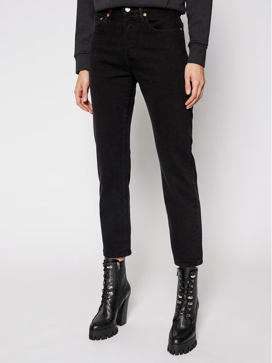 Levi's 501 Crop Black Spout