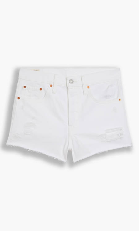 Levi's 501 Denim Short White