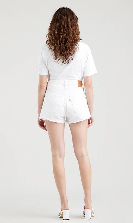 Levi's 501 Denim Short White