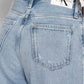 Calvin Klein High Rise Mom Jeans Light Denim Ripped
