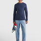 Tommy Jeans Long Sleeved Ribbed Tee Navy