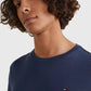 Tommy Jeans Long Sleeved Ribbed Tee Navy