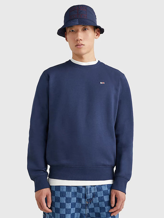 Tommy Jeans Flag Patch Sweatshirt Navy