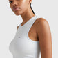 Tommy Jeans Self Tie Crop Top Shimmering Blue