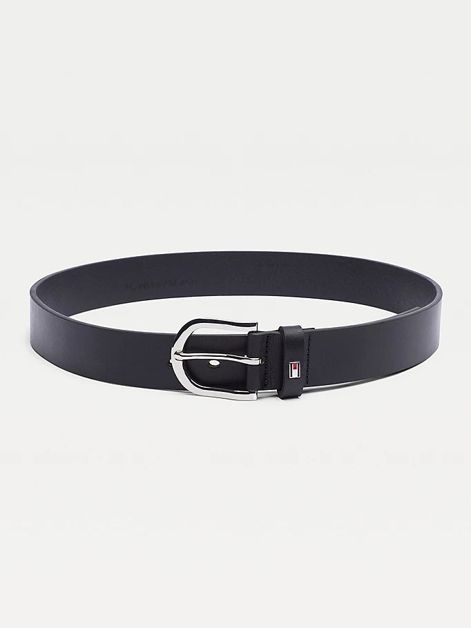 Tommy Hilfiger Danny Leather Belt Black