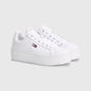 Tommy Jeans Essential Leather Flatform Trainer White