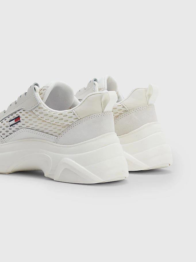 Tommy Jeans Mixed Mesh Lightweight Trainer Calico