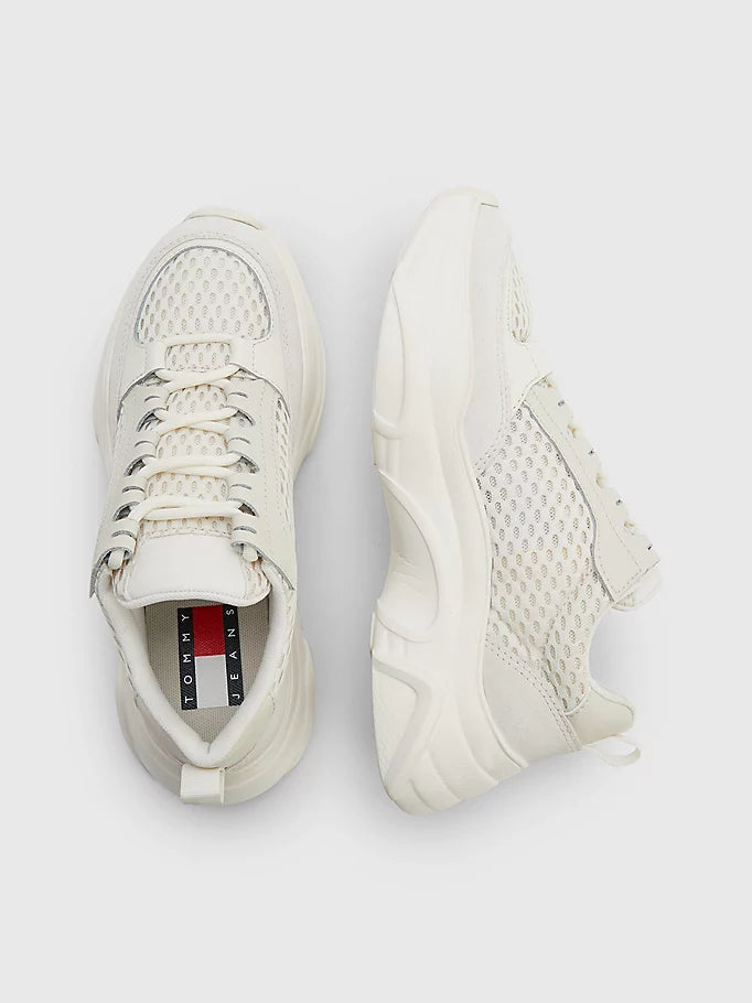 Tommy Jeans Mixed Mesh Lightweight Trainer Calico