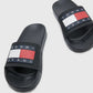 Tommy Jeans Essential Contoured Pool Slide Black