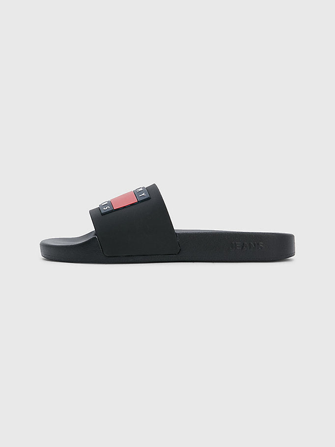 Tommy Jeans Essential Contoured Pool Slide Black