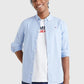 Tommy Jeans Stretch Oxford Slim Fit Shirt Perfume Blue