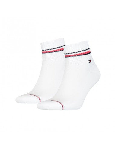 Tommy Hilfiger 2 Pack Iconic 3/4 Length Sock White