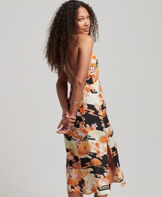 Superdry Midi Halter Slip Dress